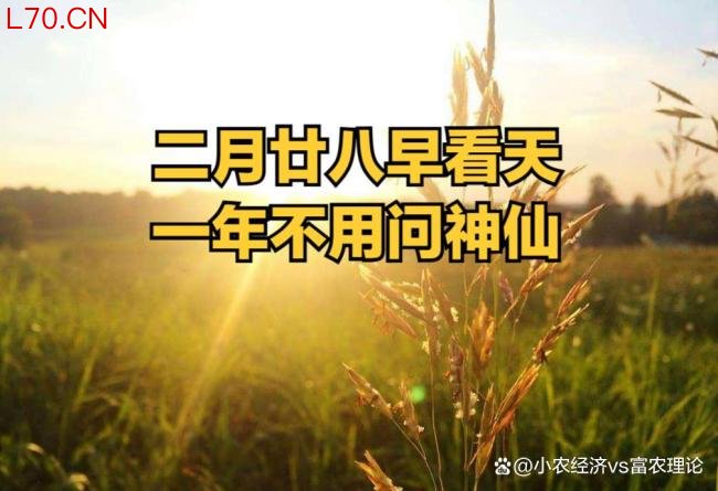 二月廿八早看天 一年不用问神仙