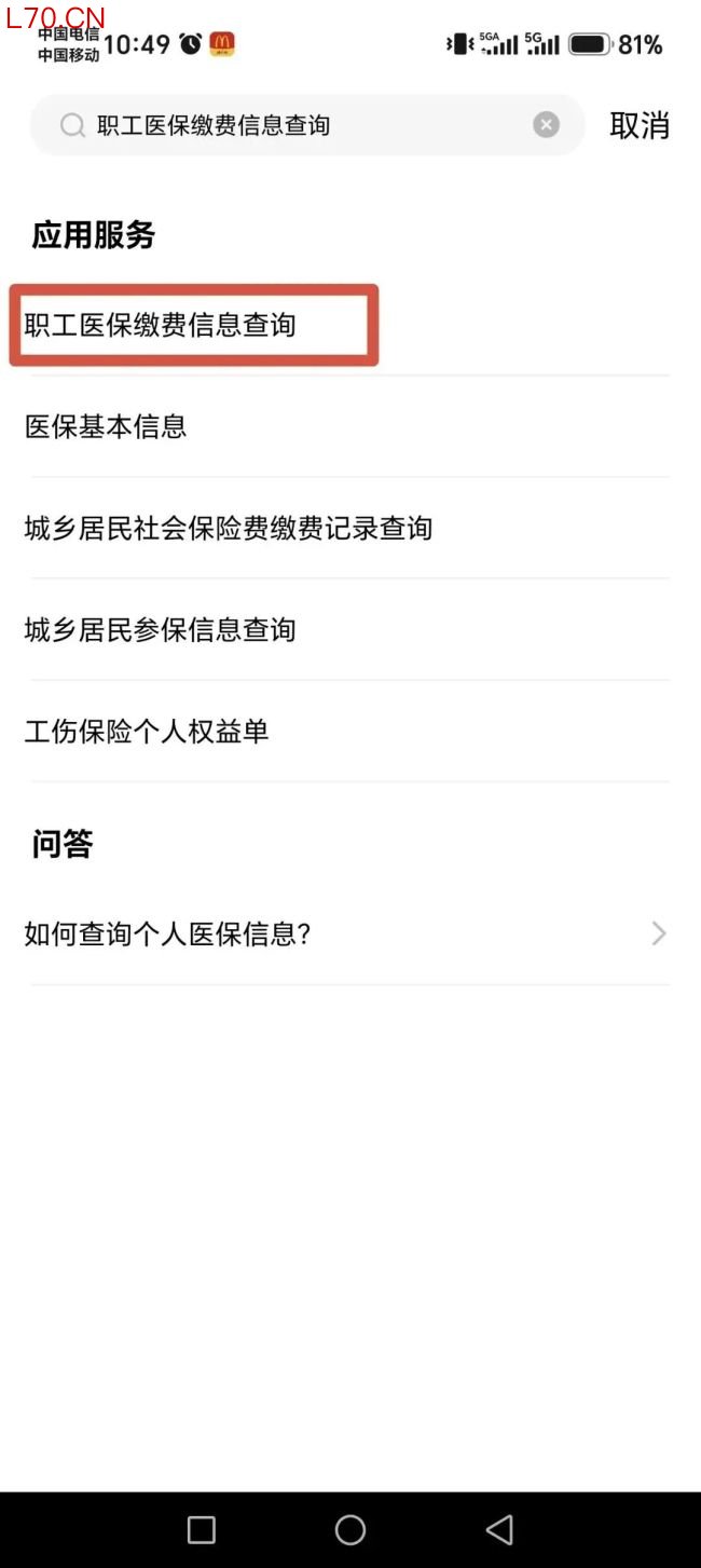 在职职工个人医保缴费记录怎么查 手机APP轻松搞定