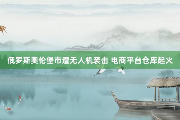 俄罗斯奥伦堡市遭无人机袭击 电商平台仓库起火