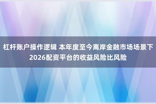 杠杆账户操作逻辑 本年度至今离岸金融市场场景下2026配资平台的收益风险比风险